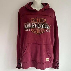 Harley-Davidson Men's Maroon Hoodie